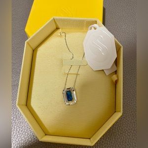 NIB-Swarovski Women's Necklace Chroma Rhodium Plated Octagon Cut Crystal 5600625